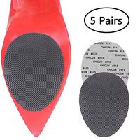 ENERFOOT High Quality Adhesive Self-Adhesive Anti-Slip Stick Pad for Shoes Upgraded Skid Proof Sole Stick Protector (5 Pairs)