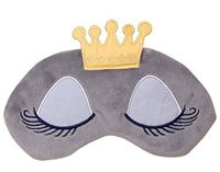Drasawee Sleeping Beauty Eye Mask Ice Bag Stuffed Eye Cover Gray