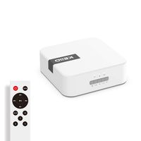 KEiiD WiFi & Bluetooth (CSR 5.0) Wireless Stereo Receiver for 2.0/2.1 Home Audio System Optical S/PDIF RCA Subwoofer Output, Multi Room Digital Music System with App Control Clock Alarm & Sleep Timer