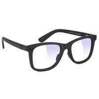 GLASSY Mikemo Premium Blue Light Blocking Glasses, Anti Eyestrain and Fatigue, Glasses for Computer and Gaming, Black Out Frame, Clear Lens