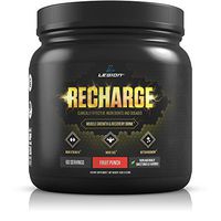 Legion Recharge Post Workout Supplement - All Natural Muscle Builder & Recovery Drink with Creatine Monohydrate. Naturally Sweetened & Flavored, Safe & Healthy. Fruit Punch, 60 Servings.