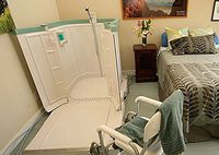 Shower Bay Portable Wheelchair Shower