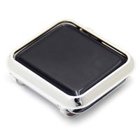 UKCOCO Compatible Apple Watch 42mm Case, Solid Aluminium Alloy CNC Polishing Metal Frame Bezel Replacement Cover Protecive Bumper for iWatch Series 1/2/3 Sport Editon (42mm Silver)