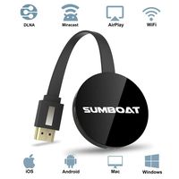 SUMBOAT Wireless Display Dongle WiFi Portable Display Receiver 1080P HDMI Miracast Dongle Compatible with iOS iPhone iPad/Mac/Android Smartphones/Windows/TV/Laptop
