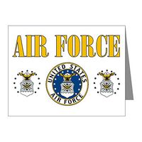 Note Cards (10 Pack) United States Air Force Military Seal