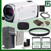 Canon VIXIA HF R600 Full HD Camcorder (White) + 16GB + 32GB Green' s Camera Bundle 7