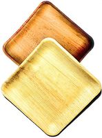 Palm Leaf Plates 10" 25 pcs Biodegradable Compostable Disposable Tree Bamboo Dinnerware Wedding Baby Shower Wood Kid Friendly Tiki Birthday Planet Friendly Tropical Parties Asian Tableware Organic