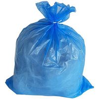PlasticMill 40-45 Gallon Garbage Bags: Blue, 1.5 MIL, 40x46, 100 Bags.