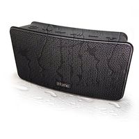 iHome iBT39 Portable Waterproof Stereo Bluetooth Speaker with Passive Subwoofer and Speakerphone