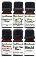 Miracle Botanicals Exotic Wood Essential Oil Set - 100% Pure Therapeutic Grade - (6)5ml