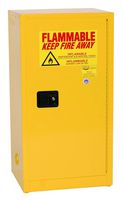 Eagle 1905 Safety Cabinet for Flammable Liquids, 1 Door Self Close, 16 gallon, 44"Height, 23"Width, 18"Depth, Steel, Yellow