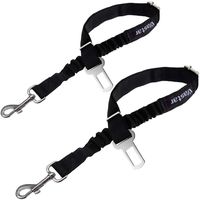Vastar Dog Seat Belt Harness, 2 Packs Pet Dog Seat Belt Leash Adjustable Dog Cat Safety Leads Harness, Vehicle Car Seatbelt Harness for Pets with Elastic Nylon Bungee Buffer for Shock Attenuation