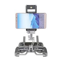 BonFook RDtech Aluminum Foldable Bracket, Adjustable Stand Holder Extender Remote Controller Holder Compatible for Mavic 2 Pro/Mavic 2 Zoom/Spark/Mavic Air/Mavic Pro Remote Controller (Silver)