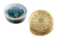 Paper Plate Holders and Disposable Plate Bundle. Comes with 4 Holders Measuring 10" (Pack of 4) and 100 Disposable 9" Plates