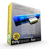 30 HappyCaps - Mood-Enhancing, Brain Boosting Nutrition - for Better Confidence, Energy, Clarity and A Positive Outlook.