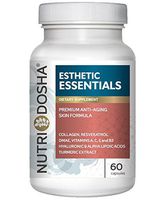 Nutridosha Anti-aging Ultra-Hydrating Amino and Antioxidant Enriched Supplement with 300mg Alpha Lipoic Acid (ALA), DMAE, Collagen, Resveratrol, Hyaluronic Acid, and Turmeric Extract for Women and Men