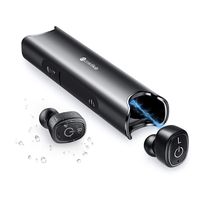 Linklike Upgraded Drivers Extra Bass True Wireless Earbuds Bluetooth 5.0 in-Ear Earphones, Stereo Hi-Fi, Dual Mic HD Calls, 30Hours Playtime, IP67 Waterproof, 6 Pairs of Eartips for Noise Cancellation