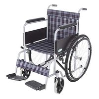 LBYMYB Folding Portable Manual Wheelchair Car Steel Pipe Spraying Elderly Disabled Scooter Wheelchair