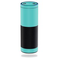 MightySkins Skin Compatible with Amazon Echo - Solid Turquoise | Protective, Durable, and Unique Vinyl Decal wrap Cover | Easy to Apply, Remove, and Change Styles | Made in The USA