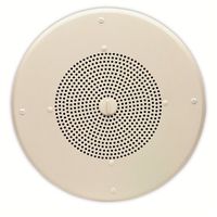 Valcom V-1220 One Way Amplified Dual Input Ceiling Speaker, 8-Inch