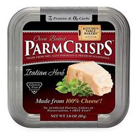 ParmCrisps 100% Cheese Crisps Keto Friendly, Gluten Free, Basil Pesto, 3 Ounce Tub (Pack of 12)