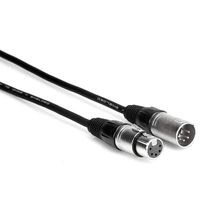 Hosa DMX-505 5-Pin 2-Conductor XLR5M to XLR5F DMX-512 Cable, 5 Feet