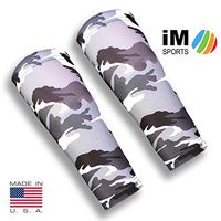 iM Sports SKINGUARDS Skin Protection Forearm Sleeves + Protects Aging or Thin Skin + UV Protection - Unisex + Made in USA - Grey Camo - XXX-Large - Pair