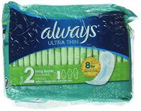 Always Ultra Thin Long Super Pads, 20-Count (Pack of 3)