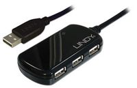 LINDY 8 Meter USB 2.0 Active Extension Pro 4 Port Hub (42781)
