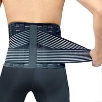 Breathable Waist Support Belt with Steel Support Wide Protection for Lower Back Lumbar Pain and Plus Size Adjustable Waist Straps for Gym,Posture,Lifting,Work,Pain Relief XXXL