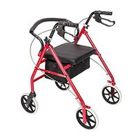 ZBYZF Rollator Walker with Seat, Folding Rolling Walker for Seniors with Backrest and Basket, Height Adjustable Handles, Supports up to 250 lbs, 8-inch Wheels