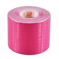 One Roll Elastic Kinesiology Sports Tape Muscle Pain Care Therapeutic Strain Injury Support (2inch*11.5Feet, Pink)