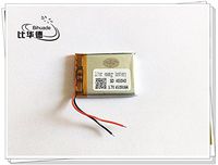 BIHUADE 3.7V 403040 450mah Lithium Polymer Li-Po Rechargeable Battery for DIY Mp3 MP4 MP5 GPS