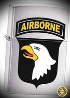 Lighter US Army 101st Airborne United States 11597 - Premium Windproof Lighter Fluid (Comes Unfilled) - Made in USA!