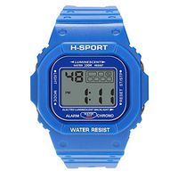 Mens Watches,Fxbar Fashion Digital Sports Watch Waterproof Sport Analog Dive Watch Multifunction Automatic Watch (Blue)