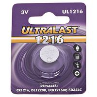 NABC UL-1216 UltraLast Lithium Manganese Dioxide Button Cell Battery