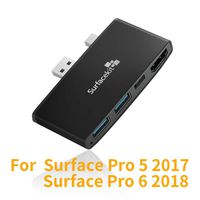 Surfacekit Docking Station for Surface Pro 5/ Pro 6, USB Hub with USB Type C, 4K HDMI, USB 3.0 x 2. USB Adapter for The 5th/6th-gen Surface Pro 2017/2018