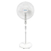 Hurricane Supreme Oscillating Stand Fan w/Remote, 18"-White