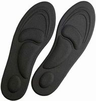 Dr. Foot's Arch Support Insoles, Help Against Plantar Fasciitis, Metatarsal and Heel Pain, Diabetic Anti-Sweat Foam Comfortable Insoles for Shock Absorption (L | 7~12 US Men's, Black)