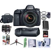 Canon EOS 6D Mark II DSLR with EF 24-105mm f/4L IS II USM Lens - With Canon BG-E21 Battery Grip