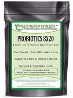 Probiotics - 8 Strains 20 Billion per Gram - Non-GMO Digestion & Temperature Stable ING: Organic Powder, 25 kg