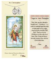 St. Christopher Prayer Card & Medal for Wrestlers