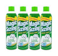 Magic Sizing Spray X-Crisp - Get That Extra Crisp and Extra Polished Look! - Wrinkle Iron Spray for Clothes-Fabric Refresher Spray (Pack of 4-20oz) - Mountain Lavender Scented Ironing Spray