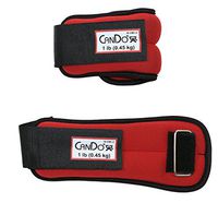 CanDo 10-3381-2 Weight Straps, 2 lb. Set, Red (Pack of 2)