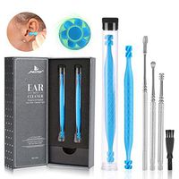 Ear Wax Removal Cleaner Tool Kit, FERNIDA 4 Types Earwax Remover Picks New Turbofan Structure Tech for Complete Ear Cleaning, Efficient Earsafe Design and Portable Storage Box Adults and Kids