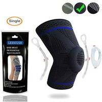 Lexniush Knee Brace Compression Sleeve - Best Knee Braces for Women & Men, Knee Sleeves Knee Support for Arthritis, Meniscus Tear, Joint Pain Relief & Sports Injury Recovery, Grey