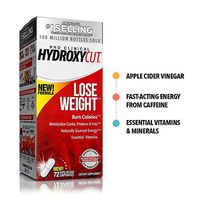 Hydroxycut Pro Clinical Weight Loss Supplements with Apple Cider Vinegar and Vitamins, Burn Calories & Get Naturally Sourced Energy, 72 Pills