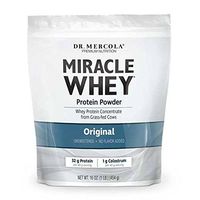Dr. Mercola, Miracle Whey Original Protein, 1 lb (454 g), BCAA, Natural Sweeteners Only, Non GMO, Soy Free, Gluten Free, Non GMO, Soy-Free, Gluten Free