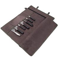 Chef's Knife Roll, Roll Up Knife Bag, Multifunctional 11 Pockets Knife Carrying Case,Travel Knife Carrier Holder,Large Capacity/Durable Waxed Canvas/Ultralight Cultery Knife Protectors (Tan)