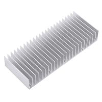 Aluminum Heat Sink Heatsink Module Cooler Fin for High Power Amplifier Transistor Semiconductor Devices with Dense 24 pcs Fins 5.9"(L) x 2.3"(W) x 0.98"(H) 1pc/ 150 mm (L) x 59mm (W) x 25mm (H)